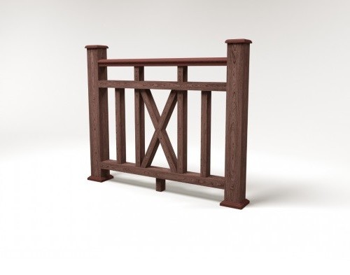 Ограждение из ДПК FG6 шоколад купить в Ульяновске