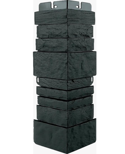 Угол наружный Альта-Профиль Скалистый камень ЭКО Графит купить в Ульяновске