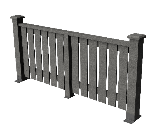 Ограждения декоративное ДПК GRINDERDECO  Вилидж серый базальт купить в Ульяновске