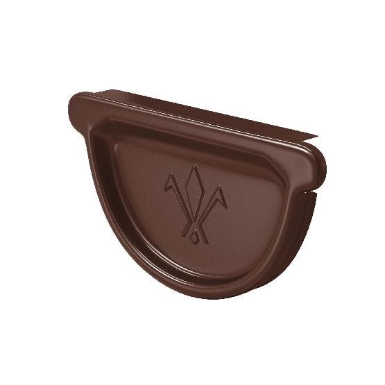 Водосток Aquasistem, система 150/100 - Заглушка универсальная с резиновым уплотнителем RAL 8017 Коричневый купить в Ульяновске