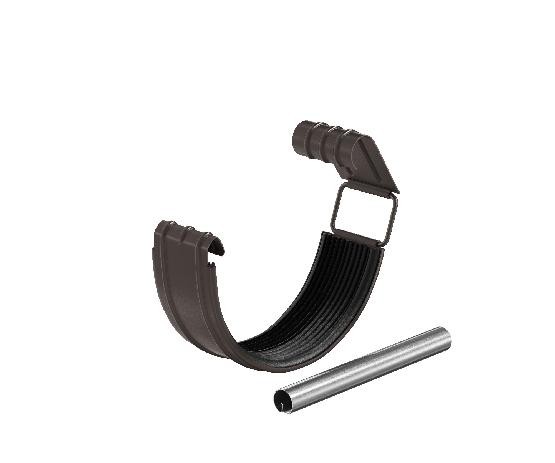 Водосток Aquasistem, система 125x90 - Соединитель желоба в комплекте RR 32 Тёмно-Коричневый купить в Ульяновске