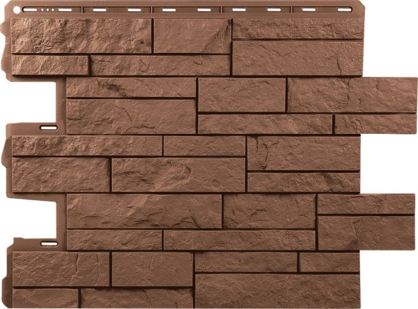 Фасадная панель Альта-Профиль Шотландия Терракотовый купить в Ульяновске