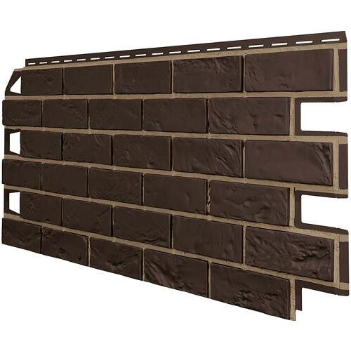 Фасадные панели ТЕХНОНИКОЛЬ Оптима Кирпич Тёмно-коричневый купить в Ульяновске