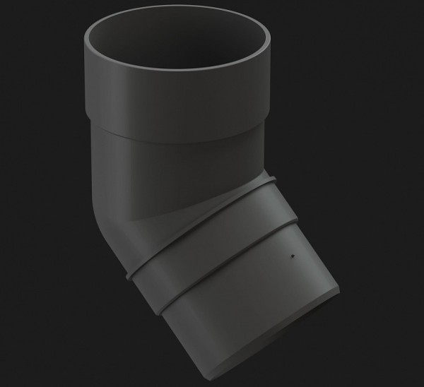 Колено 45˚ Docke Premium ПВХ - Графит купить в Ульяновске