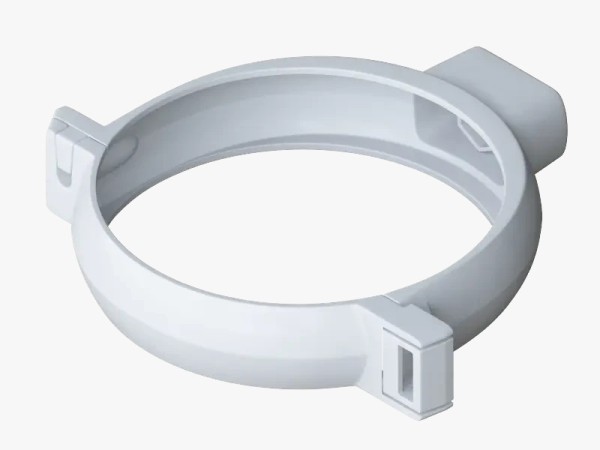 Водосток Альта-Профиль ПВХ – Хомут трубы (белый) купить в Ульяновске