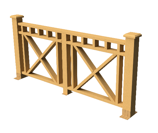 Ограждения декоративное ДПК GRINDERDECO Виктория песчаник купить в Ульяновске