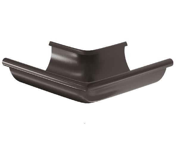 Водосток Aquasistem, система 125x90 - Угол желоба, наружный 90° RR 32 Тёмно-Коричневый купить в Ульяновске