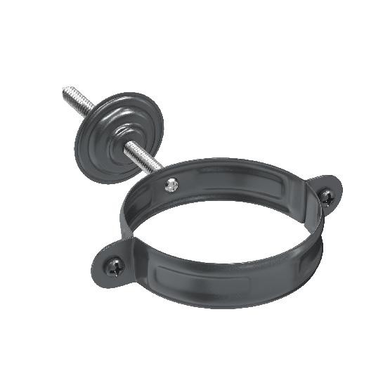 Водосток Aquasistem, система 125x90 - Комплект крепления трубы RAL 7024 Тёмно-серый купить в Ульяновске