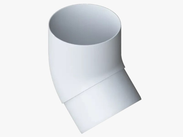 Водосток Альта-Профиль ПВХ – Колено 45 (белый) купить в Ульяновске