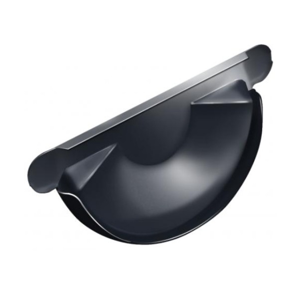 Водосток Grand Line 125x90 – Заглушка желоба RAL 7024 купить в Ульяновске