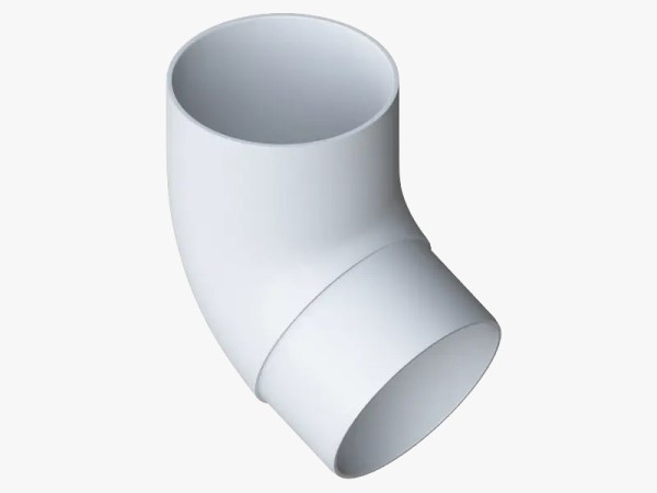 Водосток Альта-Профиль ПВХ – Колено 67 (белый) купить в Ульяновске