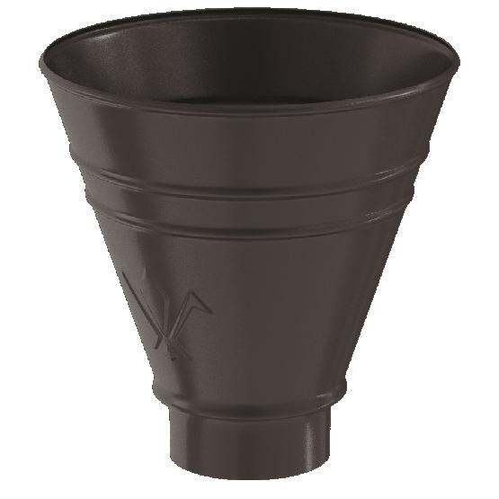 Водосток Aquasistem, система 150/100 - Воронка водосборная круглая RR 32 Тёмно-Коричневый купить в Ульяновске