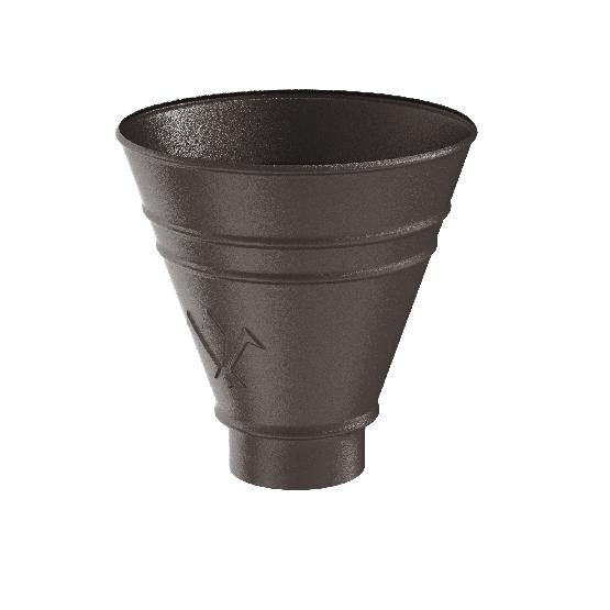 Водосток Aquasistem, Система 150/100 - Воронка водосборная круглая RR 32 Тёмно-коричневый matt купить в Ульяновске