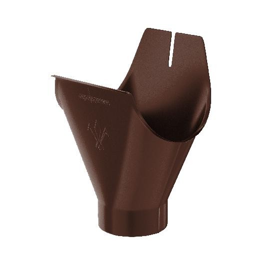 Водосток Aquasistem, система 125x90 - Воронка желоба RAL 8017 Коричневый купить в Ульяновске