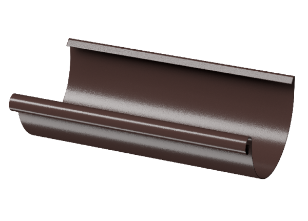 Желоб полукруглый D125 3 м Döcke STAL PREMIUM Шоколад, (RAL 8019) купить в Ульяновске