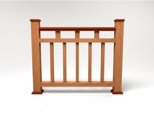 Ограждение из ДПК FG1 терракот купить в Ульяновске