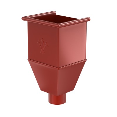 Водосток Aquasistem, система 125x90 - Воронка_водосборная удлиненая RR 29 Бургундский