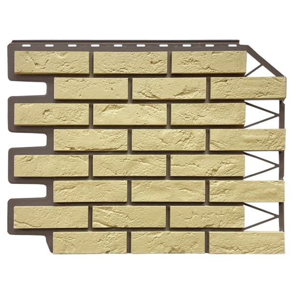 Фасадная панель FineBer, Кирпич Баварский, Песочный купить в Ульяновске