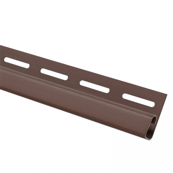 Финишная планка (завершающая полоса) для сайдинга, коричневый купить в Ульяновске