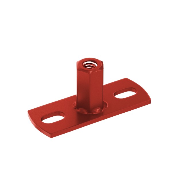 Водосток Aquasistem, система 125x90 - Держатель для хомута под метиз RR 29 Бургундский купить в Ульяновске