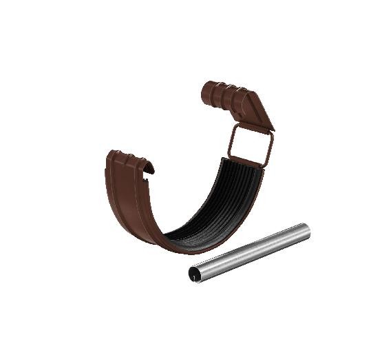 Водосток Aquasistem, система 125x90 - Соединитель желоба с резиновым уплотнителем RAL 8017 Коричневый купить в Ульяновске