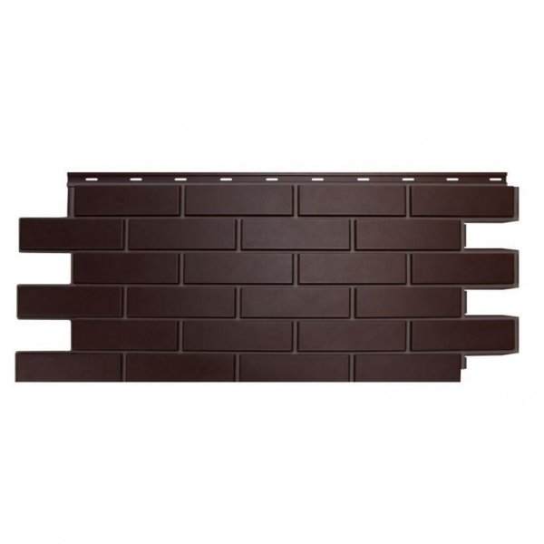 Фасадная панель Nordside, Гладкий Кирпич, Темно-коричневый купить в Ульяновске