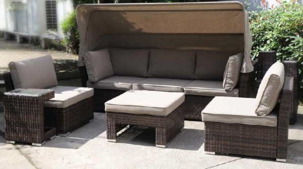 Диван-Трансформер AFINA плетеный из иск. ротанга AFM-320B Brown купить в Ульяновске