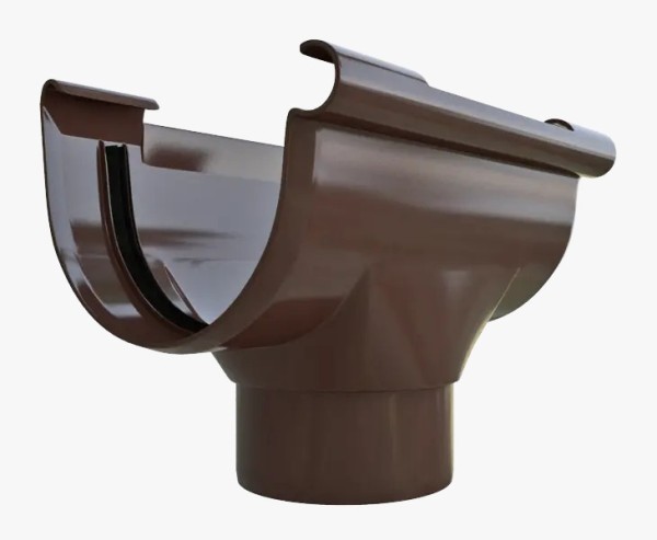 Водосток Альта-Профиль ПВХ – Воронка водосточная (коричневый) купить в Ульяновске