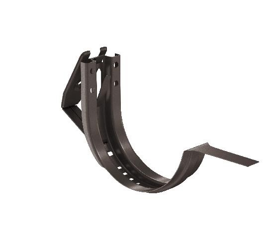 Водосток Aquasistem, система 150/100 - Крюк крепления желоба короткий регулируемый RR 32 Тёмно-Коричневый купить в Ульяновске