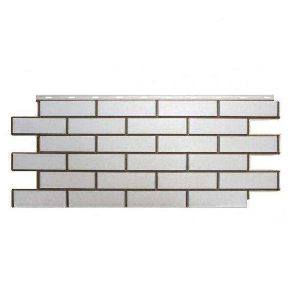 Фасадная панель Nordside, Гладкий Кирпич, Белый купить в Ульяновске