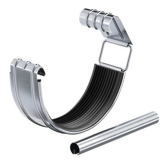 Водосток Aquasistem, Система 150/100 - Соединитель желоба с уплотнителем оцинковка купить в Ульяновске