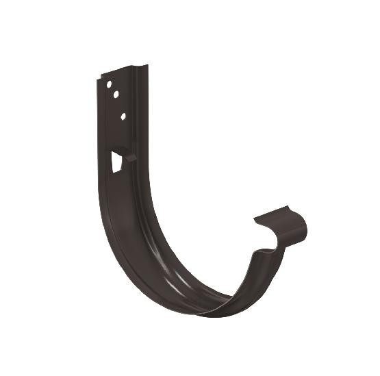 Водосток Aquasistem, система 150/100 - Крюк крепления желоба универсальный RR 32 Тёмно-Коричневый купить в Ульяновске