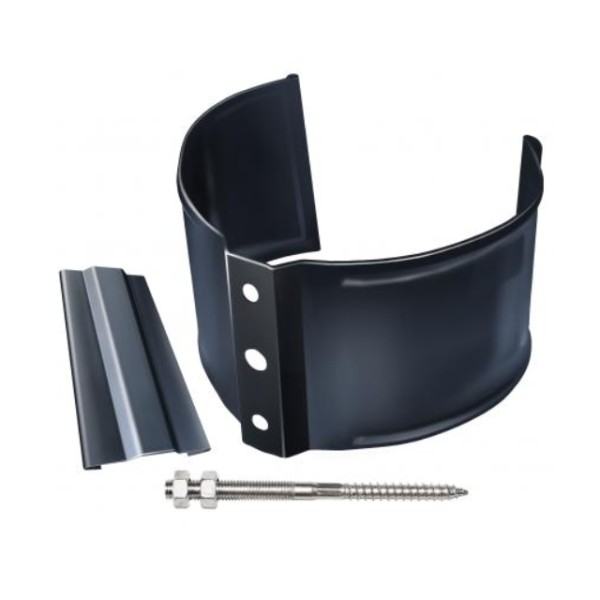 Водосток Grand Line 125x90 – Хомут трубы (на кирпич) RAL 7024 купить в Ульяновске