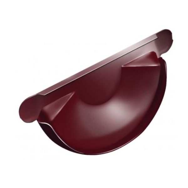 Водосток Grand Line 125x90 – Заглушка желоба RAL 3005 купить в Ульяновске