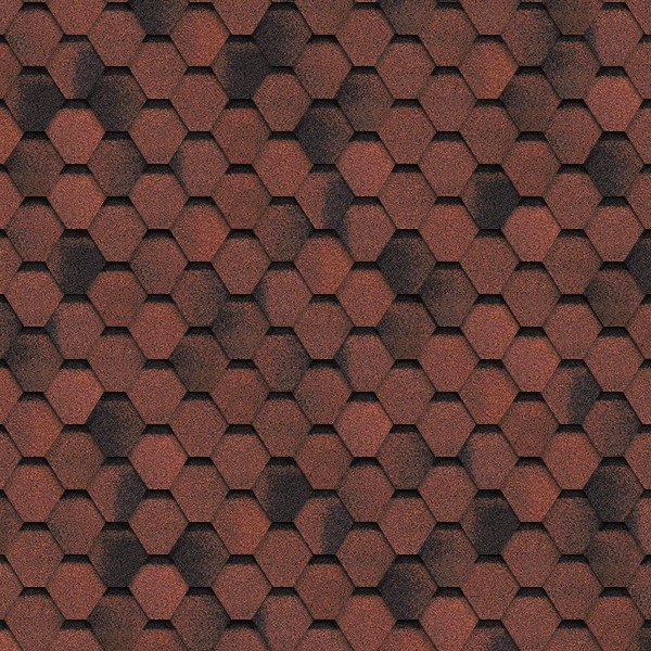 Гибкая черепица Shinglas, серия Финская,коллекция Соната – Красный купить в Ульяновске