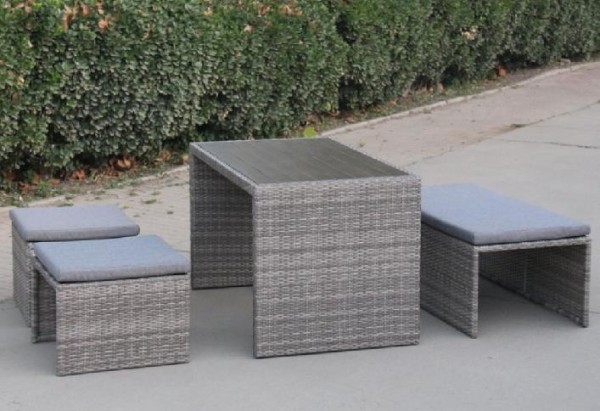 Диван-Трансформер AFINA плетеный из иск. ротанга S330G-W78 Grey купить в Ульяновске