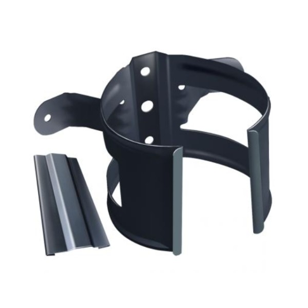 Водосток Grand Line 150x100 – Хомут трубы (на дерево) RAL 7024 купить в Ульяновске