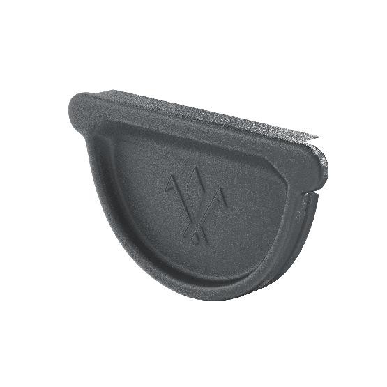 Водосток Aquasistem, Система 125/90 - Заглушка желоба универсальная с резиновым уплотнителем RR 23 Маренго matt купить в Ульяновске