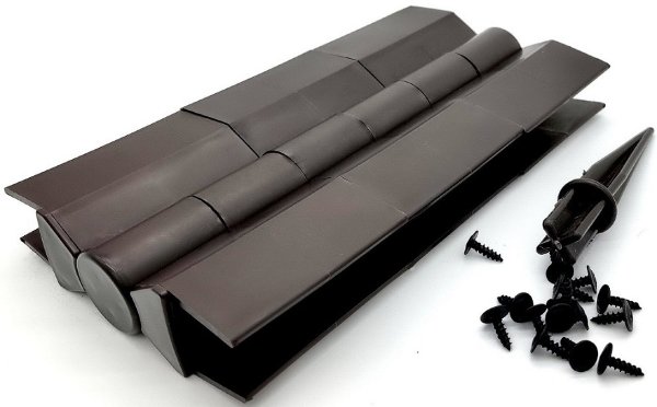 Угловой элемент поворотный, пластиковый от 60° до 300° для доски 225х30 мм из ДПК Чёрный Holzhof купить в Ульяновске