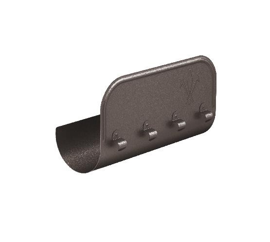 Водосток Aquasistem, Система 150/100 - Ограничитель перелива прямой RR 32 Тёмно-коричневый matt купить в Ульяновске