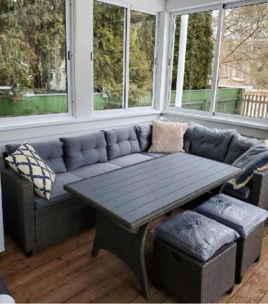 Комплект мебели AFINA плетеной из иск. ротанга AFM-307G-Grey купить в Ульяновске