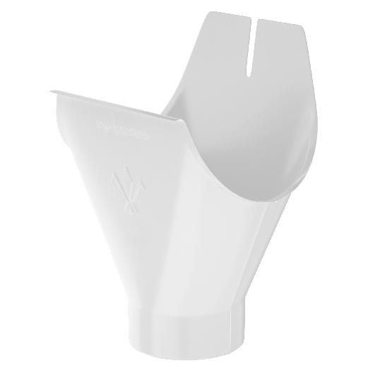 Водосток Aquasistem, система 125x90 - Воронка желоба RR 20 Мраморно-белый купить в Ульяновске