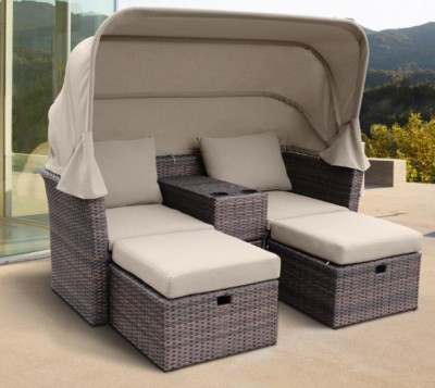 Комплект мебели AFINA плетеной из иск. ротанга AFM-330B Brown
