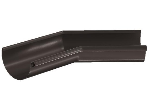 Водосток Aquasistem, система 150/100 - Угол желоба,внутренний 135° RR 32 Тёмно-Коричневый купить в Ульяновске