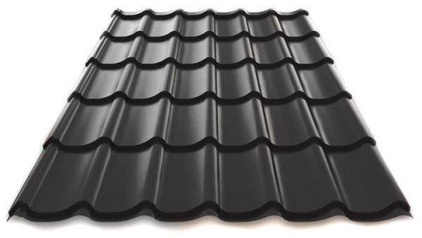 Металлочерепица Металл Профиль Norman полиэстер 0,5 сталь RAL 7024 серый купить в Ульяновске