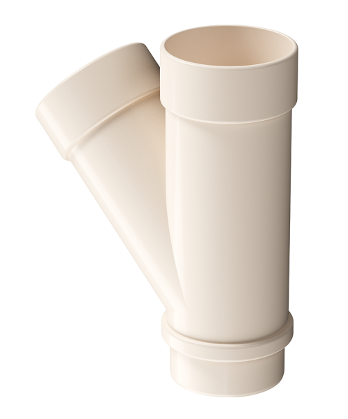 Тройник 45˚ Docke Lux ПВХ Латте купить в Ульяновске