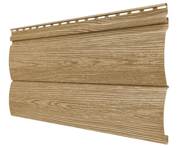 Виниловый сайдинг tecos, серия lux - оцилиндрованный брус двойной, - ангарская сосна купить в Ульяновске