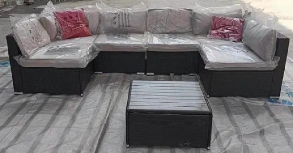 Диван-Трансформер AFINA модульный плетеный из иск. ротанга YR822D Brown/Beige купить в Ульяновске