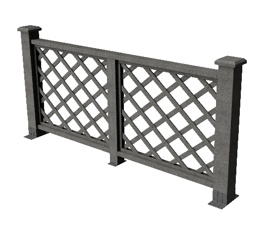 Ограждения декоративное ДПК GRINDERDECO Ламбет серый базальт купить в Ульяновске