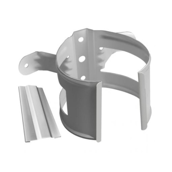 Водосток Grand Line 150x100 – Хомут трубы (на дерево) RAL 9003 купить в Ульяновске